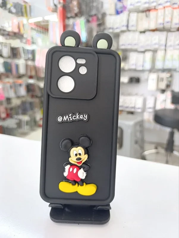 قاب سولید عروسکی میکی موس مشکی mi 13 pro
