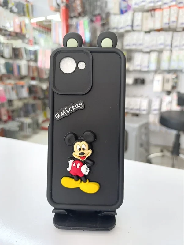 قاب سولید عروسکی میکی موس مشکی realmi c30