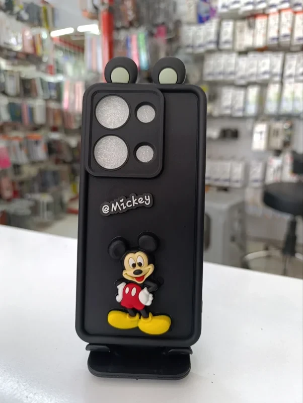 قاب سولید عروسکی میکی موس مشکی xiaomi note 13 5G