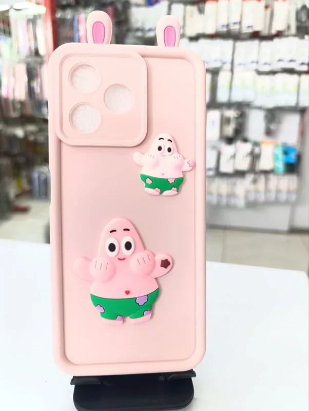 قاب سولید عروسکی پاتریک صورتی xiaomi mi 13c