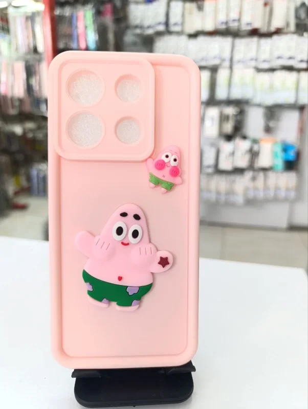 قاب سولید عروسکی پاتریک صورتی xiaomi note 13 pro 5G