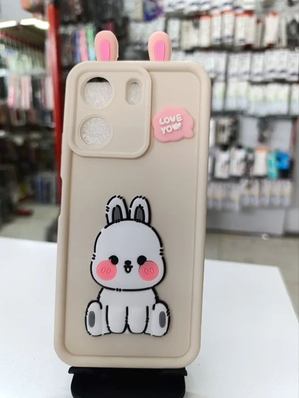 قاب سولید عروسکی کیتی سفید xiaomi redmi 13c