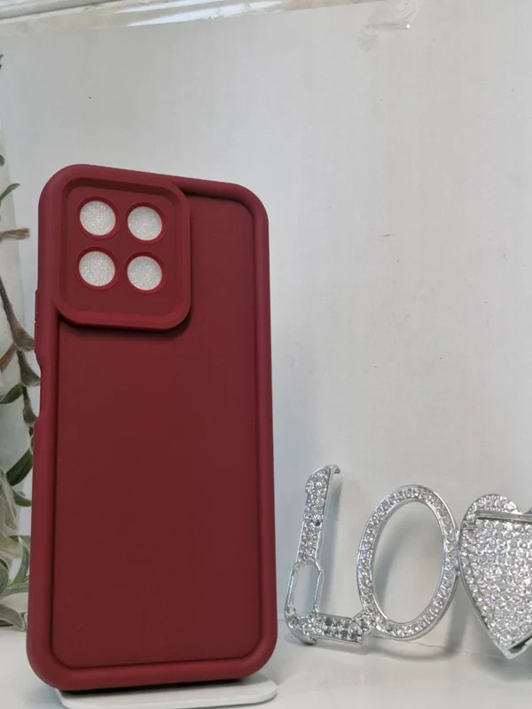 قاب سولید محافظ لنز دار زرشکی شیاومی xiaomi poco x6