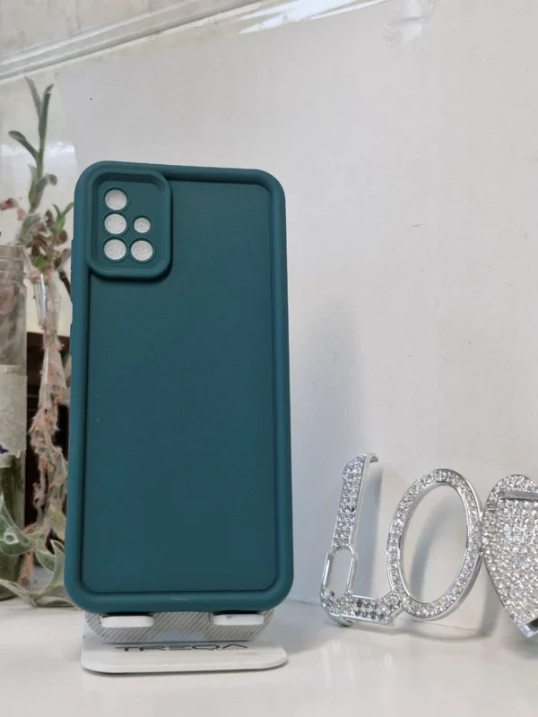 قاب سولید محافظ لنز دار سبز Samsung galaxy a51