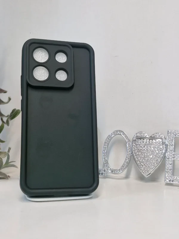 قاب سولید محافظ لنز دار مشکی xiaomi poco x6 5G