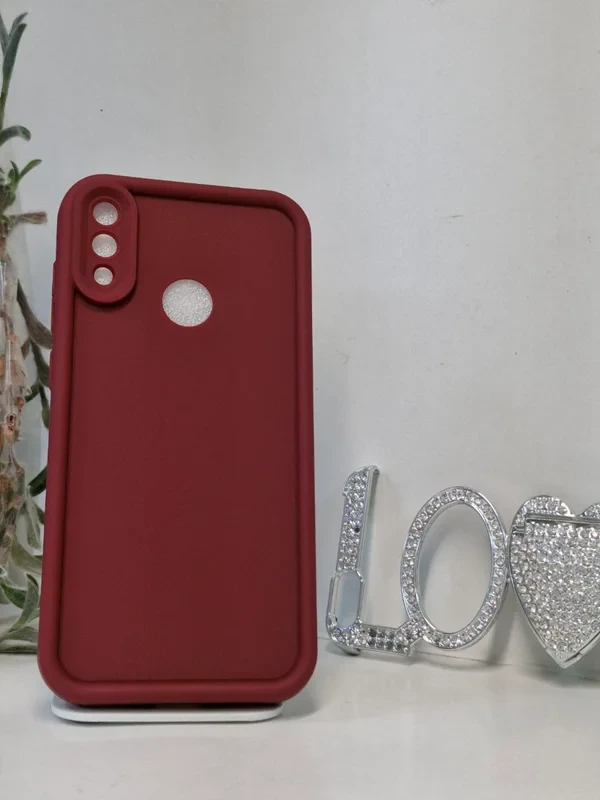 قاب سولید محافظ لنزدار زرشکی Huawei Y7 2019