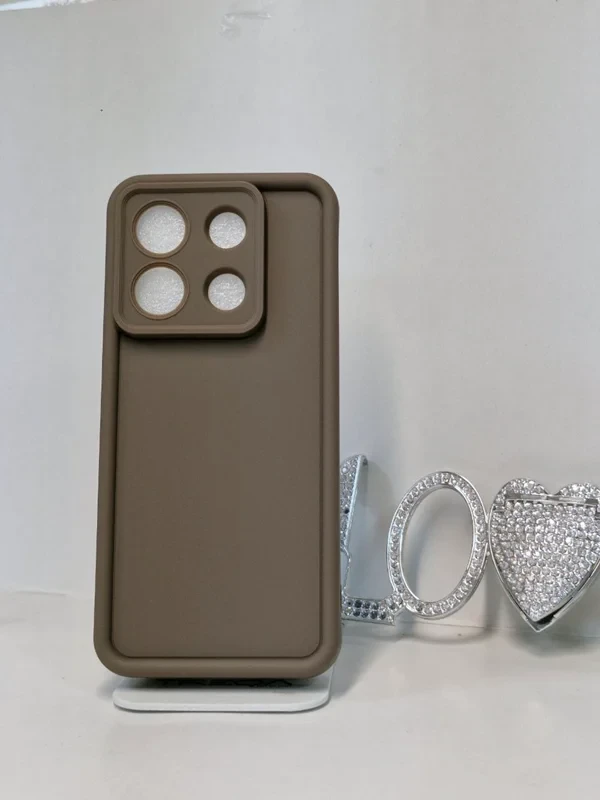 قاب سولید محافظ لنزدار قهوه ای شیائومی مدل X6-5G