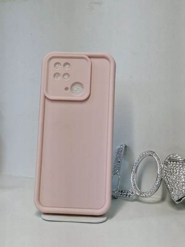 قاب سولید محافظ لنزدار گلبهی صورتی شیائومی ردمی ۱۰c_4G / Redmi 10prime