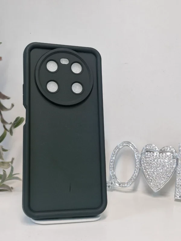 قاب سولید مشکی محافظ لنز دار honor x9