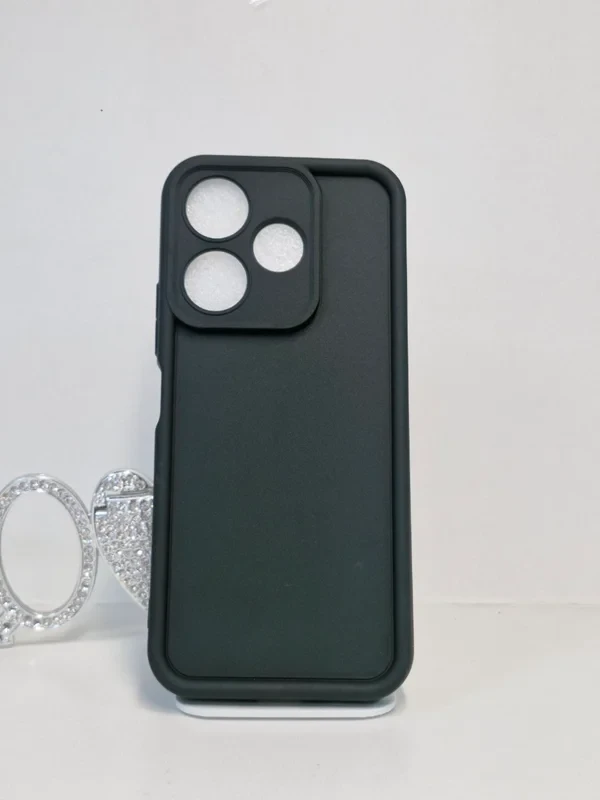 قاب سولید مشکی محافظ لنز دار xiaomi redmi 13 4G
