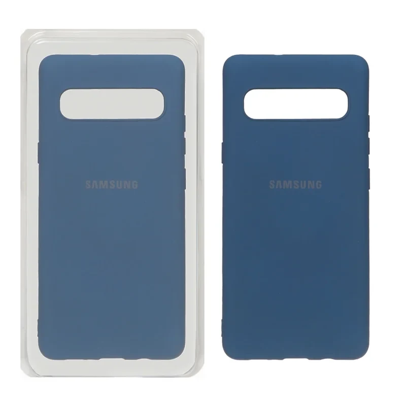 قاب سیلیکونی High Copy محافظ لنزدار مدل AKB - Samsung Galaxy S10 5G - آبی تیره (پک دار)