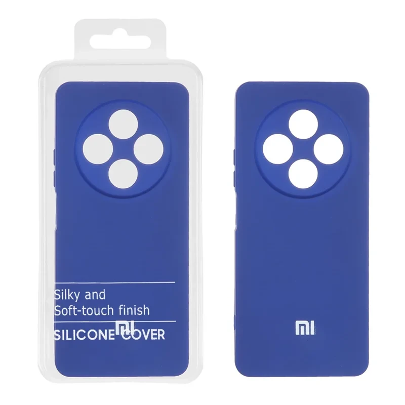 قاب سیلیکونی HighCopy مدل Xiaomi Redmi 14C / Poco C75 - آبی کاربنی (پک دار)