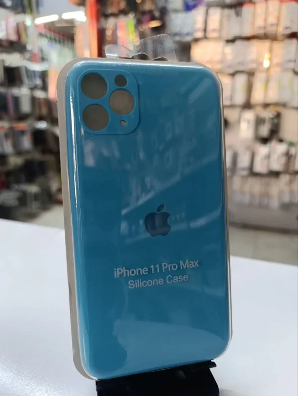 قاب سیلیکونی اورجینال آبی iPhone 11pro max