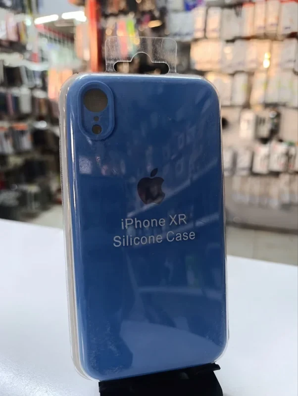 قاب سیلیکونی اورجینال آبی iPhone XR