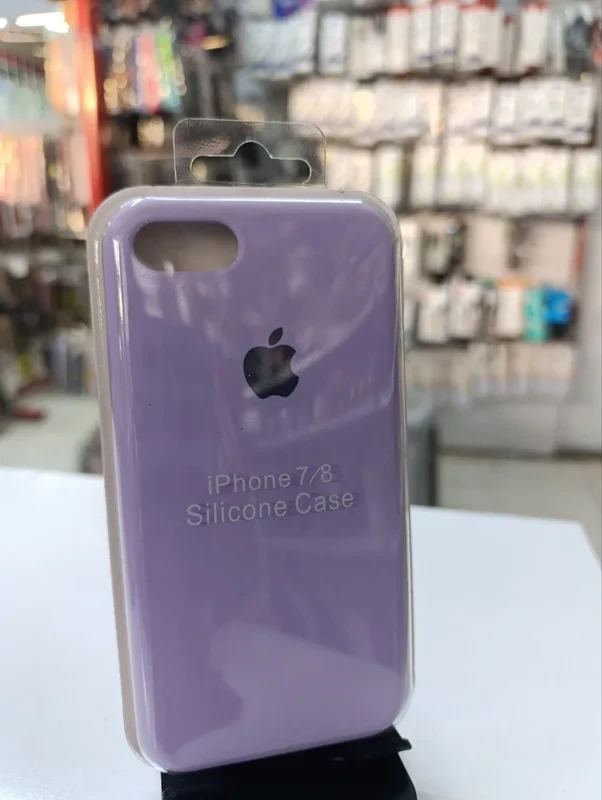 قاب سیلیکونی اورجینال بنفش iPhone 7/8