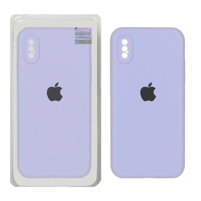 قاب سیلیکونی اورجینال بنفش iPhone x/xs