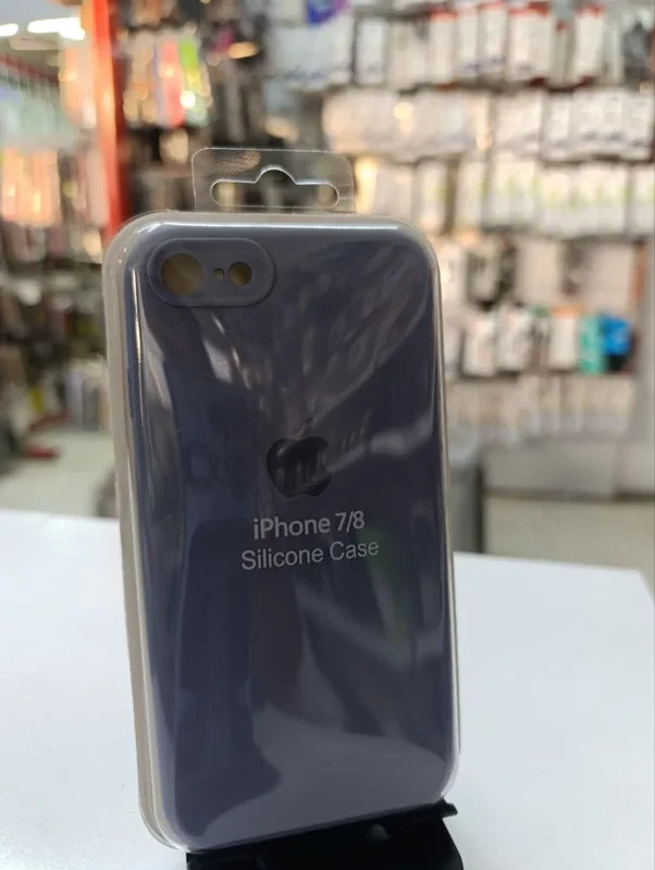 قاب سیلیکونی اورجینال بنفش یاسی iPhone 7/8