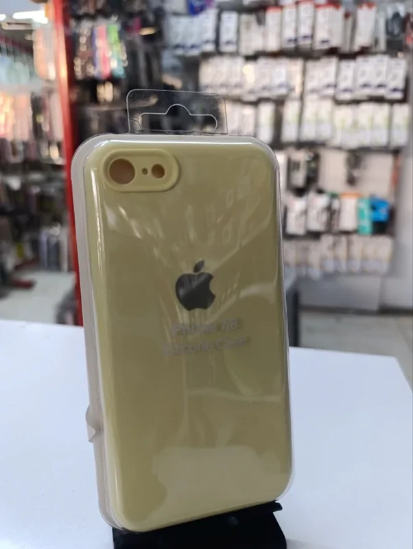 قاب سیلیکونی اورجینال زرد iPhone 7/8