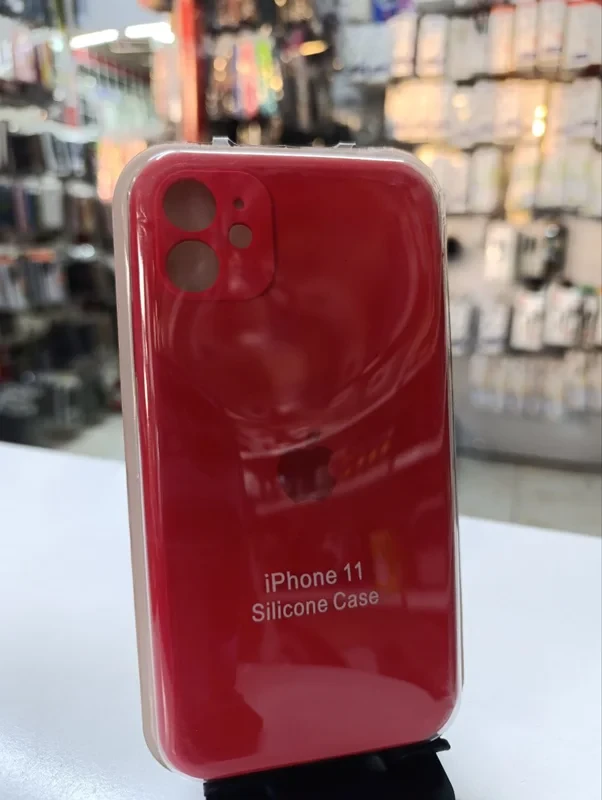 قاب سیلیکونی اورجینال قرمز iPhone 11