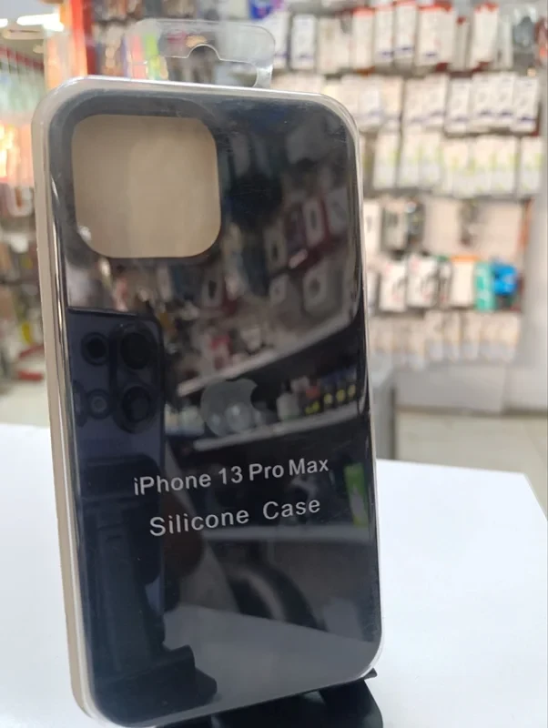قاب سیلیکونی اورجینال مشکی iPhone 13 Pro max