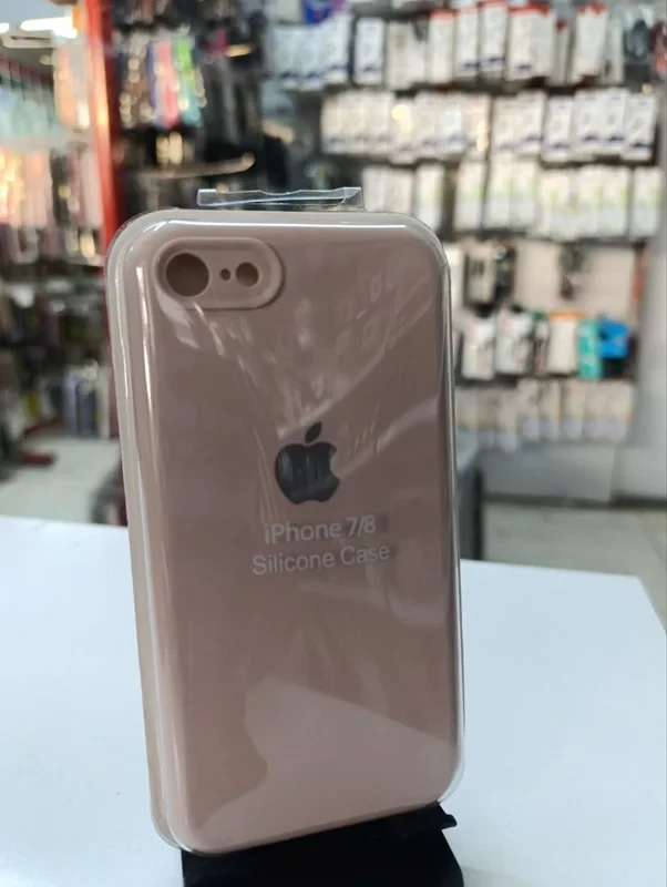 قاب سیلیکونی اورجینال کرمی iPhone 7/8