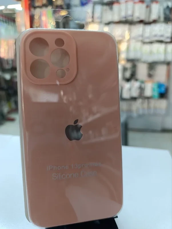 قاب سیلیکونی اورجینال گلبهی iPhone 13 Pro max