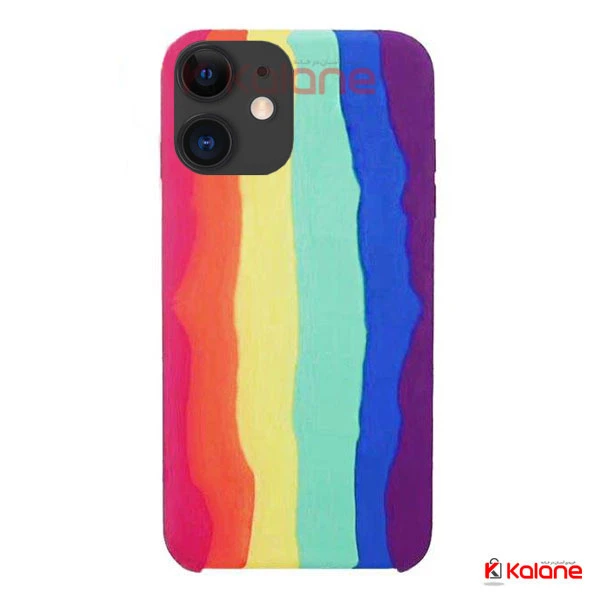 قاب سیلیکونی اپل آیفون Apple iPhone 11 طرح رنگین کمان