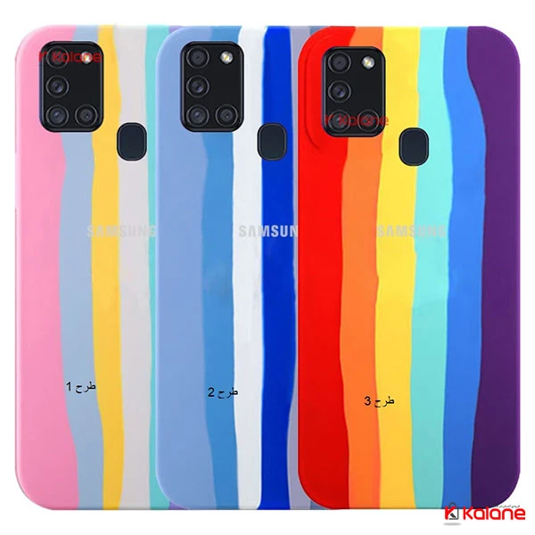 قاب سیلیکونی سامسونگ Samsung Galaxy A21s طرح رنگین کمان