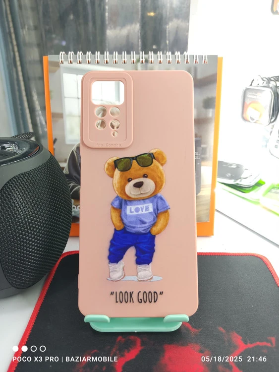قاب سیلیکونی فانتزی برچسب عروسکی Redmi note 11 pro 4g