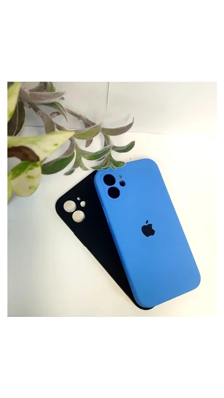 قاب سیلیکونی محافظ لنزدار اورجینال لوگو دار آیفون ۱۲ / قاب iphone ۱۲ / رنگبندی / کد:2445 /کد:2446