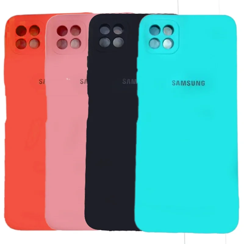 قاب سیلیکونی محافظ لنزدار سامسونگ مدل Samsung Silicone Cover for A22 5G