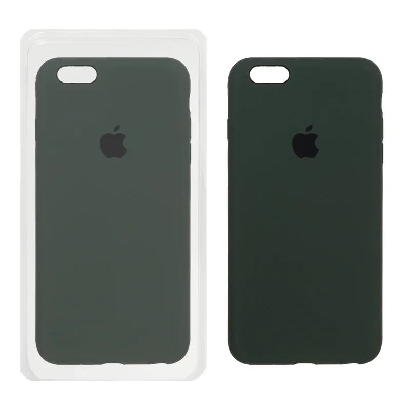 قاب سیلیکونی پاک کنی اورجینال Apple iPhone 6 Plus / iPhone 6s Plus - سبز تیره (پک اصلی)