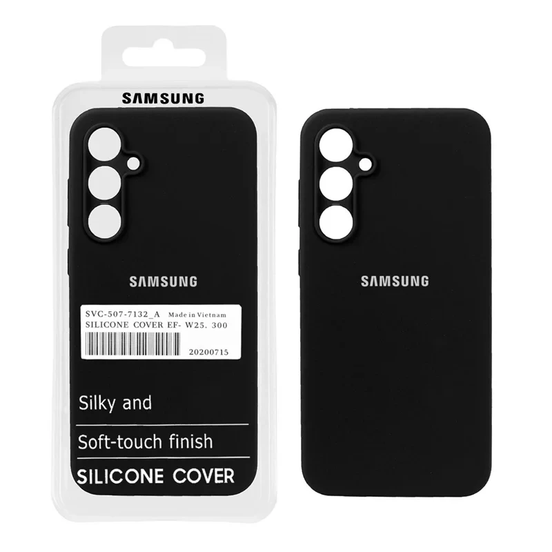 قاب سیلیکونی پاک کنی اورجینال درجه یک Samsung Galaxy S23 FE - مشکی (پک دار) قاب سامسونگ