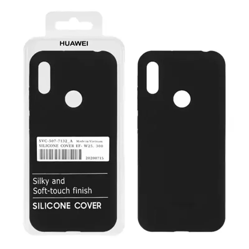 قاب سیلیکونی پاک کنی اورجینال درجه یک هواوی Huawei Y6 (2019) - Y6 Prime (2019)- Y6s - Honor 8a - مشکی