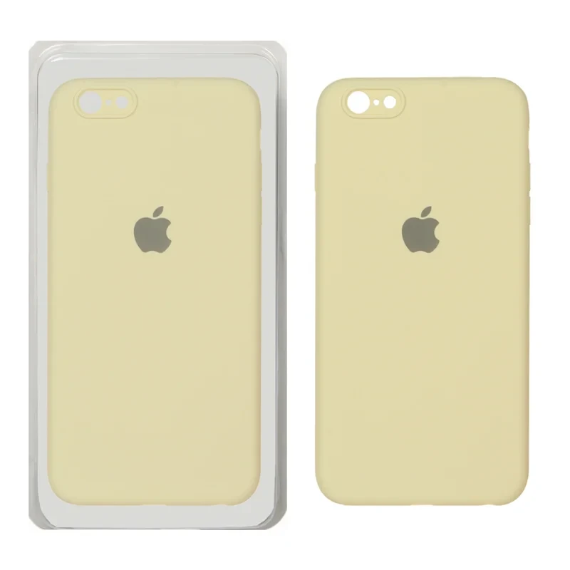 قاب سیلیکونی پاک کنی اورجینال زرد iphone 6 plus/iPhone 6s plus