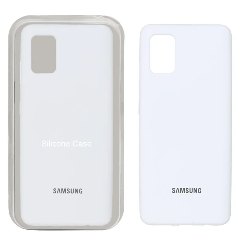 قاب سیلیکونی پاک کنی اورجینال سفید Samsung galaxy A51