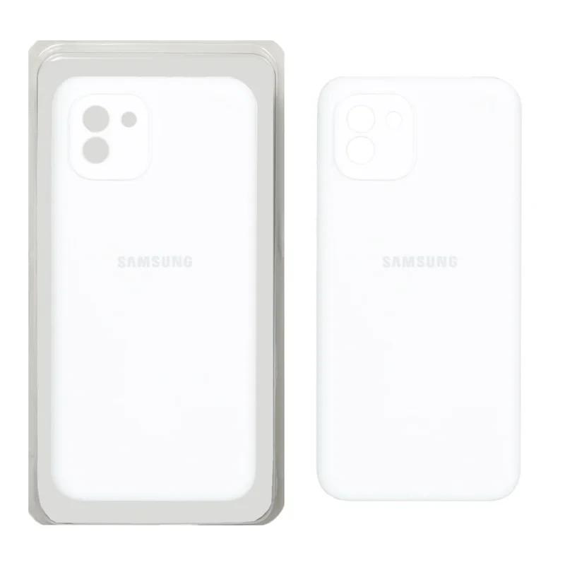 قاب سیلیکونی پاک کنی اورجینال سفید Samsung galaxy a03