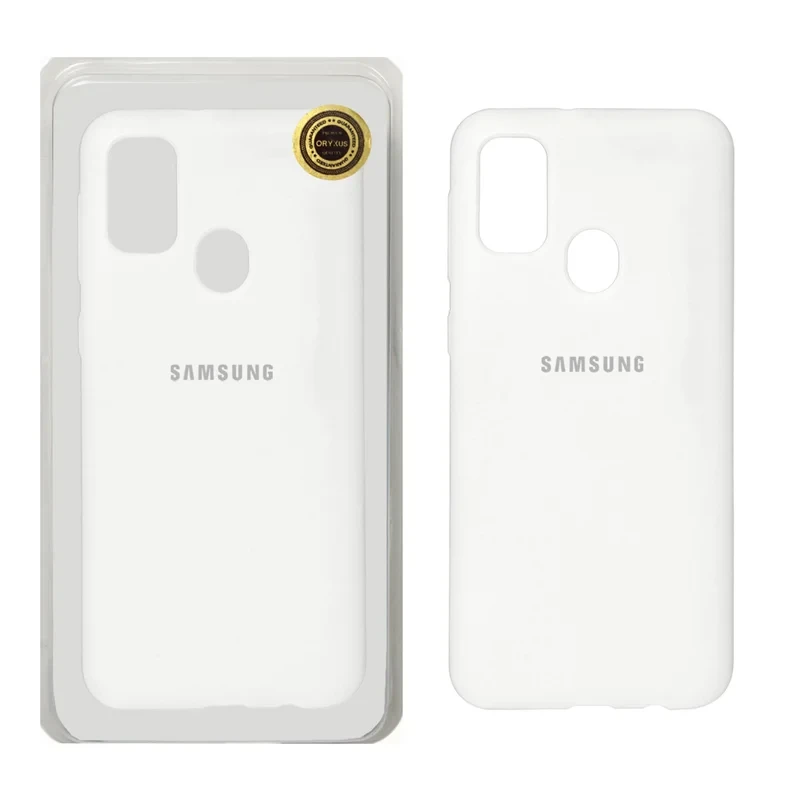 قاب سیلیکونی پاک کنی اورجینال سفید Samsung galaxy m30s
