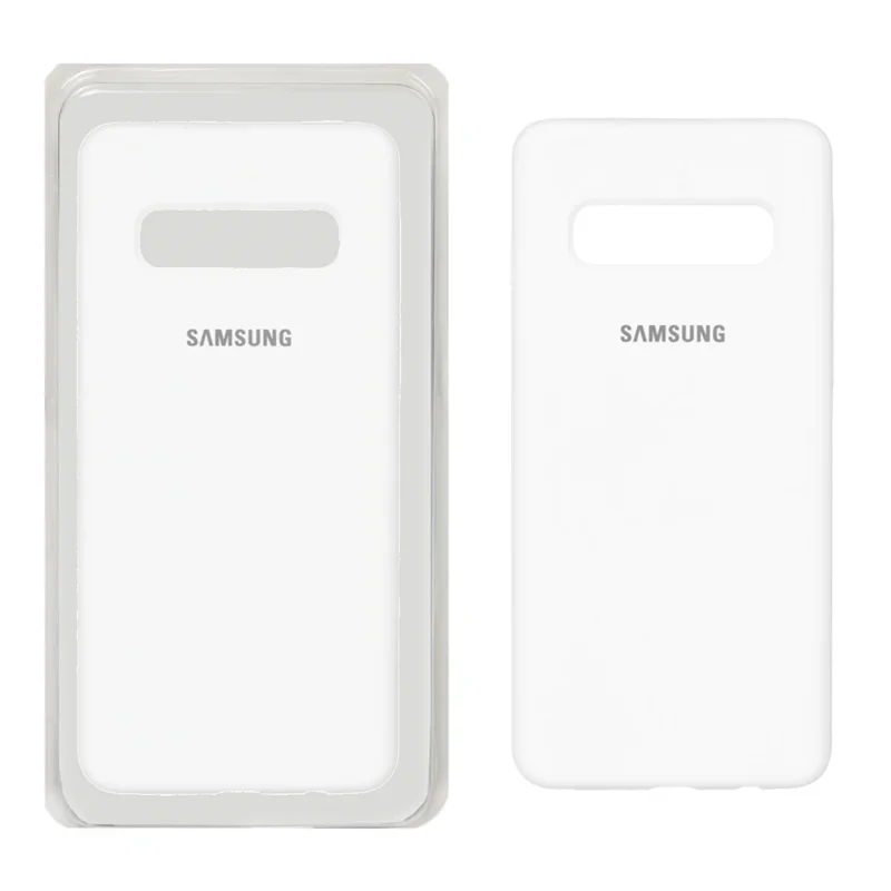 قاب سیلیکونی پاک کنی اورجینال سفید Samsung galaxy s10
