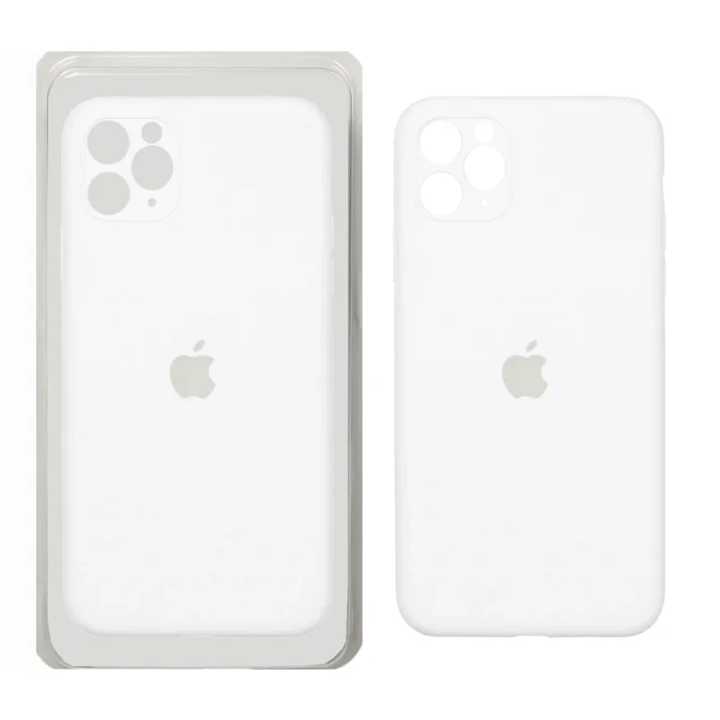 قاب سیلیکونی پاک کنی اورجینال سفید iPhone 11pro max