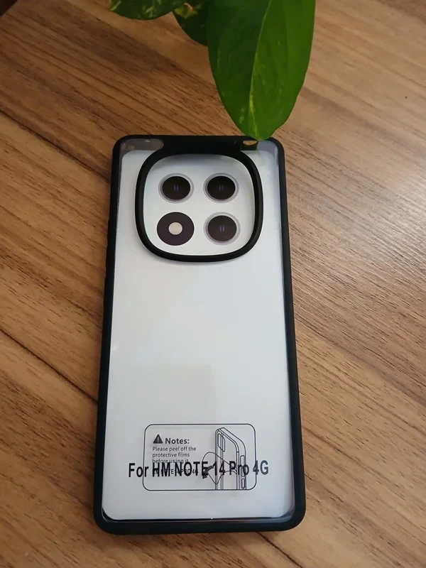 قاب شفاف دور مشکی xiaomi note 14 pro 4g