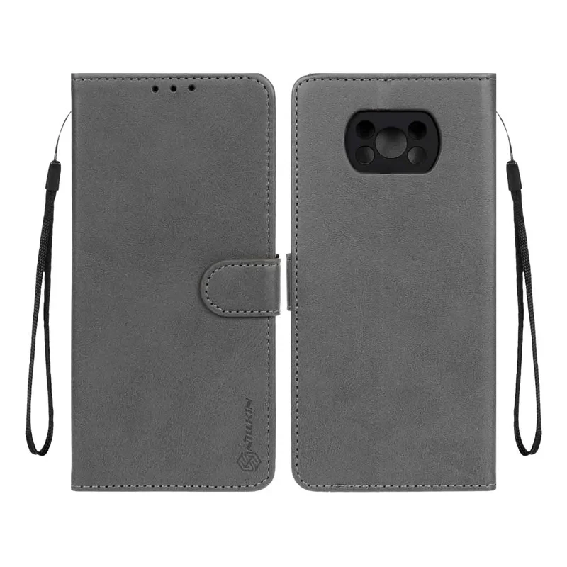 قاب شیائومی پوکو x۳ / کیف موبایل مگنتی Nillkin مدل Xiaomi Poco X3 / Poco X3 Pro / Poco X3 NFC - طوسی