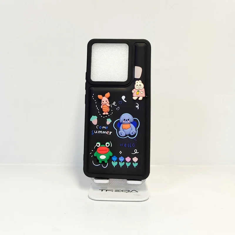 قاب طرح دار شیائومی پوکو x۶ مشکی /قاب xiaomi poco X ۶