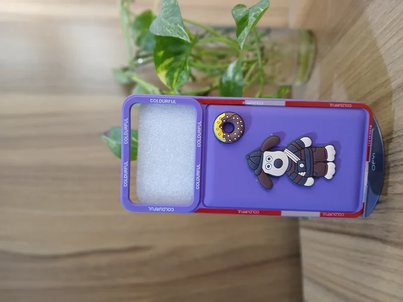 قاب طرح دار عروسکی بنفش xiaomi poco x6 pro/
