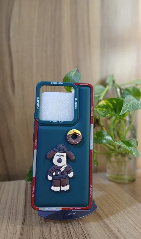 قاب طرح دار عروسکی سبز xiaomi poco x6