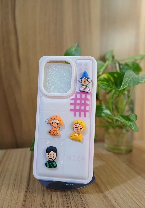 قاب طرح دار عروسکی صورتی xiaomi note 13 4g