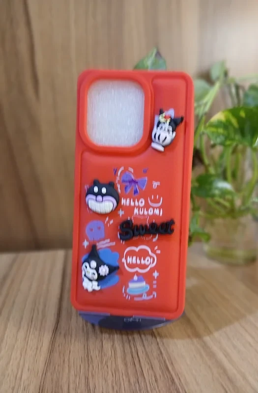 قاب طرح دار قرمز xiaomi poco x6/note 13 pro