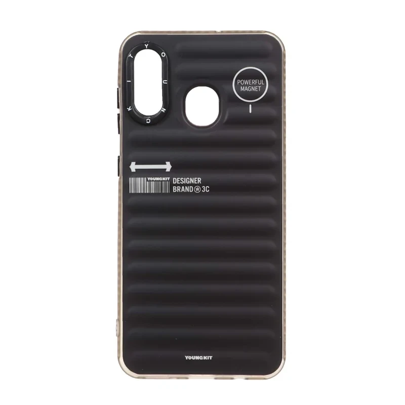 قاب طرح دار مشکی Samsung galaxy A30/A20