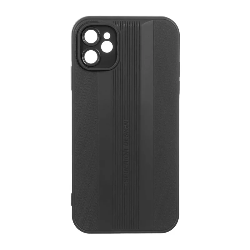 قاب طرح دار مشکی محافظ لنز دار iphone 11