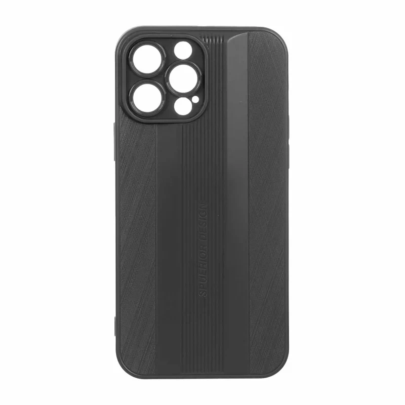 قاب طرح دار مشکی محافظ لنز دار iphone 13 promax